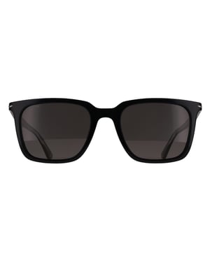 Police SPLQ80 700P Sonnenbrille in glänzendem Schwarz mit Rauchgläsern