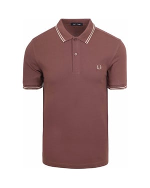 Fred Perry Twin Tipped Warm Brick Poloshirt