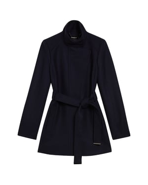 Ted Baker Icombis Kurzmantel Mit Stehkragen, Marineblau