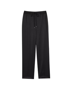 Ted Baker Natori Satin Slim Taper Jogginghose, Schwarz