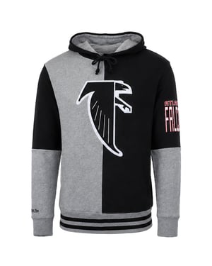 Mitchell & Ness NFL Atlanta Falcons Farbverlauf Herren Hoodie Grau/Schwarz