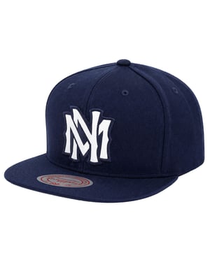 Mitchell & Ness Silicon Grass Logo Navy Cap