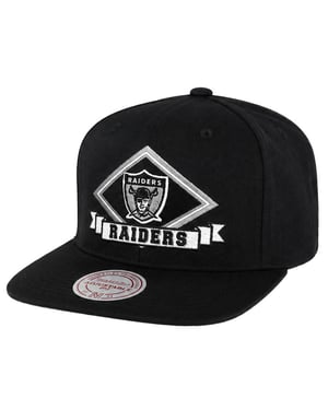 Mitchell & Ness NFL Oakland Raiders Diamonds Up Schwarze Kappe