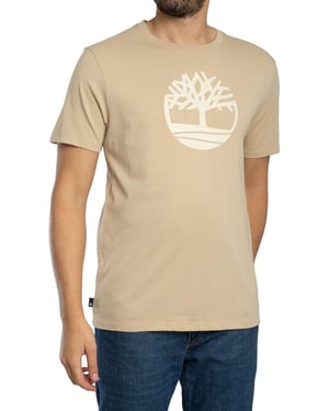 Timberland Baum-Logo-T-Shirt, Beige