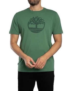 Timberland Baum-Logo-T-Shirt, Grün