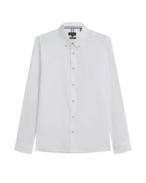 Ted Baker Allardo Regular Premium Weißes Oxford-hemd