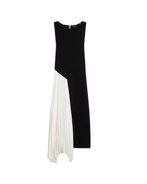 Ärmelloses Schwarzes Strickkleid „zeera" Von Ted Baker Mit Kontrasteinsätzen