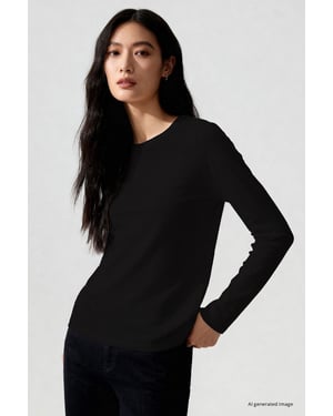 Damen Baumwoll-Elasthan T-Shirt