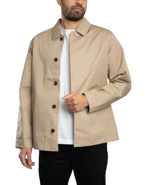 Barbour Kurze Wasserdichte Rokig-Jacke, Beige