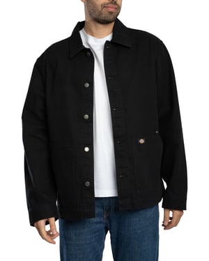 Dickies Ungefütterte Canvas-Scheunenjacke, Schwarz