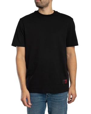 HUGO Danoto Rückengrafik-T-Shirt, Schwarz