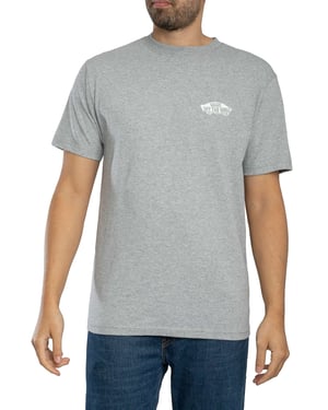 Vans Doppeltes Standard-T-Shirt Mit Rückenlogo, Grau