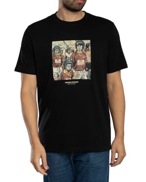 Weekend Offender Roma Grafik-T-Shirt, Schwarz