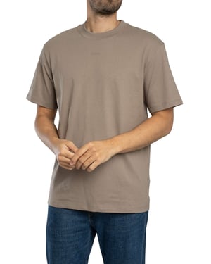 HUGO Dapolino-Logo-T-Shirt, Braun