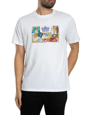 Weekend Offender Darblay Grafik-T-Shirt, Weiß