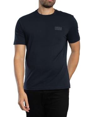 EA7 T-Shirt Mit Back Box Logo, Blau