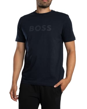 BOSS Te Logo T-Shirt, Blau