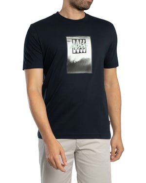 Boss Te DJ Grafik-T-Shirt - Blau