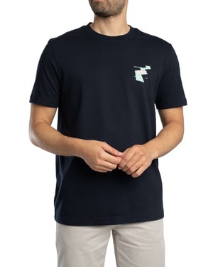 BOSS Te Movement Rückengrafik-T-Shirt, Blau