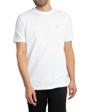 BOSS Te Groove Grafik-T-Shirt, Weiß