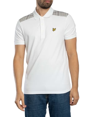 Lyle & Scott Poloshirt Mit Karomuster, Weiß
