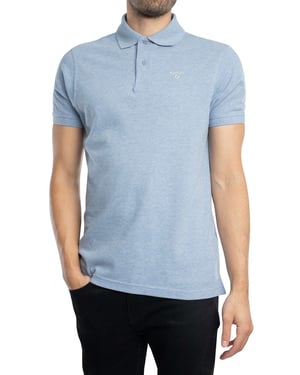 Barbour Tartan Pique Poloshirt, Blau