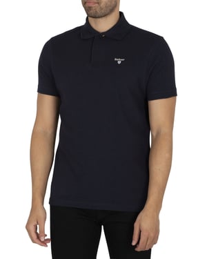Barbour Tartan Pique Poloshirt, Blau