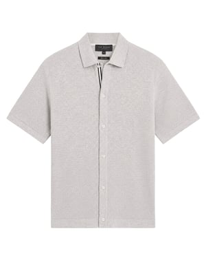 Ted Baker Connyr Graues Regular Button Through Hemd