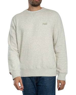 Superdry Essential Logo-Sweatshirt, Beige