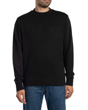 BOSS We Logo Sweatshirt, Schwarz