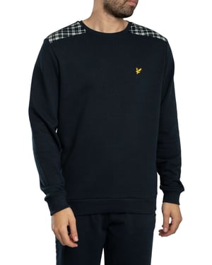 Lyle & Scott Sweatshirt Mit Karomuster, Blau