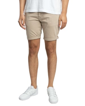 Replay RBJ 981 Denim Tapered Shorts, Beige