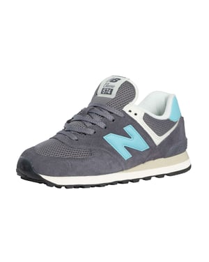 New Balance 574 Wildleder Trainer, Grau