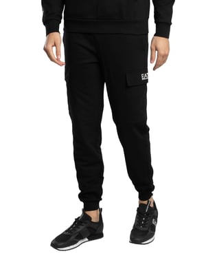 EA7 Jogginghose Mit Logo In Normaler Passform, Schwarz
