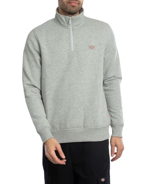 Dickies Oakport Sweatshirt Mit Viertelreißverschluss, Grau