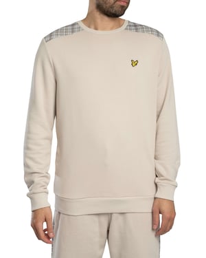 Lyle & Scott Sweatshirt Mit Karomuster, Beige