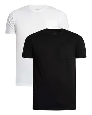 Lyle & Scott Basic 2Er-Pack Taschen-T-Shirt, Mehrfarbig