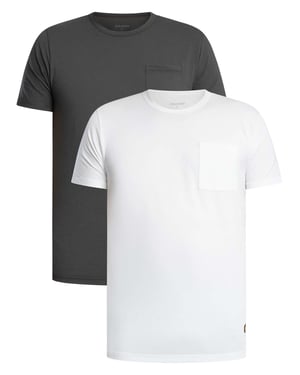 Lyle & Scott Basic 2Er-Pack Taschen-T-Shirt, Mehrfarbig