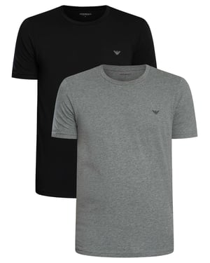 Emporio Armani 2Er-Pack Lounge-T-Shirts Mit Rundhalsausschnitt, Mehrfarbig