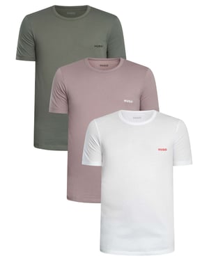 HUGO 3Er-Pack Crew Lounge T-Shirt, Mehrfarbig