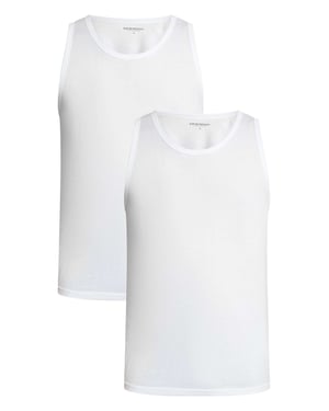 Emporio Armani 2Er-Pack Lounge Tanktop, Weiß