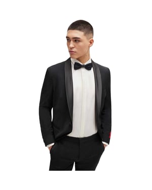 Hugo Boss - Fliege für Herren, Leicht (Schwarz)