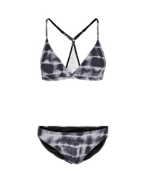 Urban Classics - Bikini Dreieck am Rücken für Damen (Schwarz/Weiß)