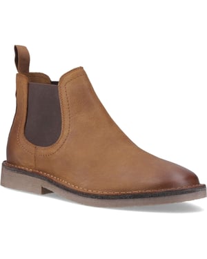 Hush Puppies Shaun Leder Herren Stiefel in Tabak