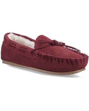 Hush Puppies Allie Wildleder Damen Bordeaux Hausschuhe