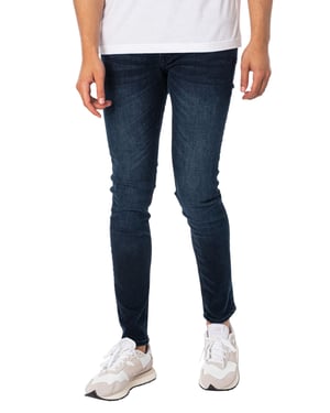 Jack & Jones Liam Original 004 Röhrenjeans, Blau