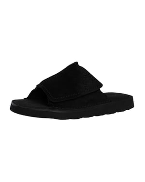 Clarks Solsbury Wildleder-Sandalen, Schwarz