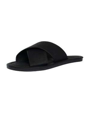 Superdry Vintage Kreuzriemen-Sandalen, Schwarz