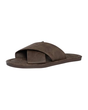 Superdry Vintage Kreuzriemen-Sandalen, Braun