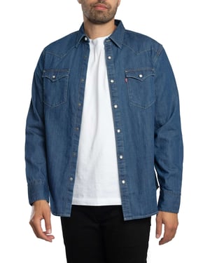 Levi's Barstow Westernhemd, Blau